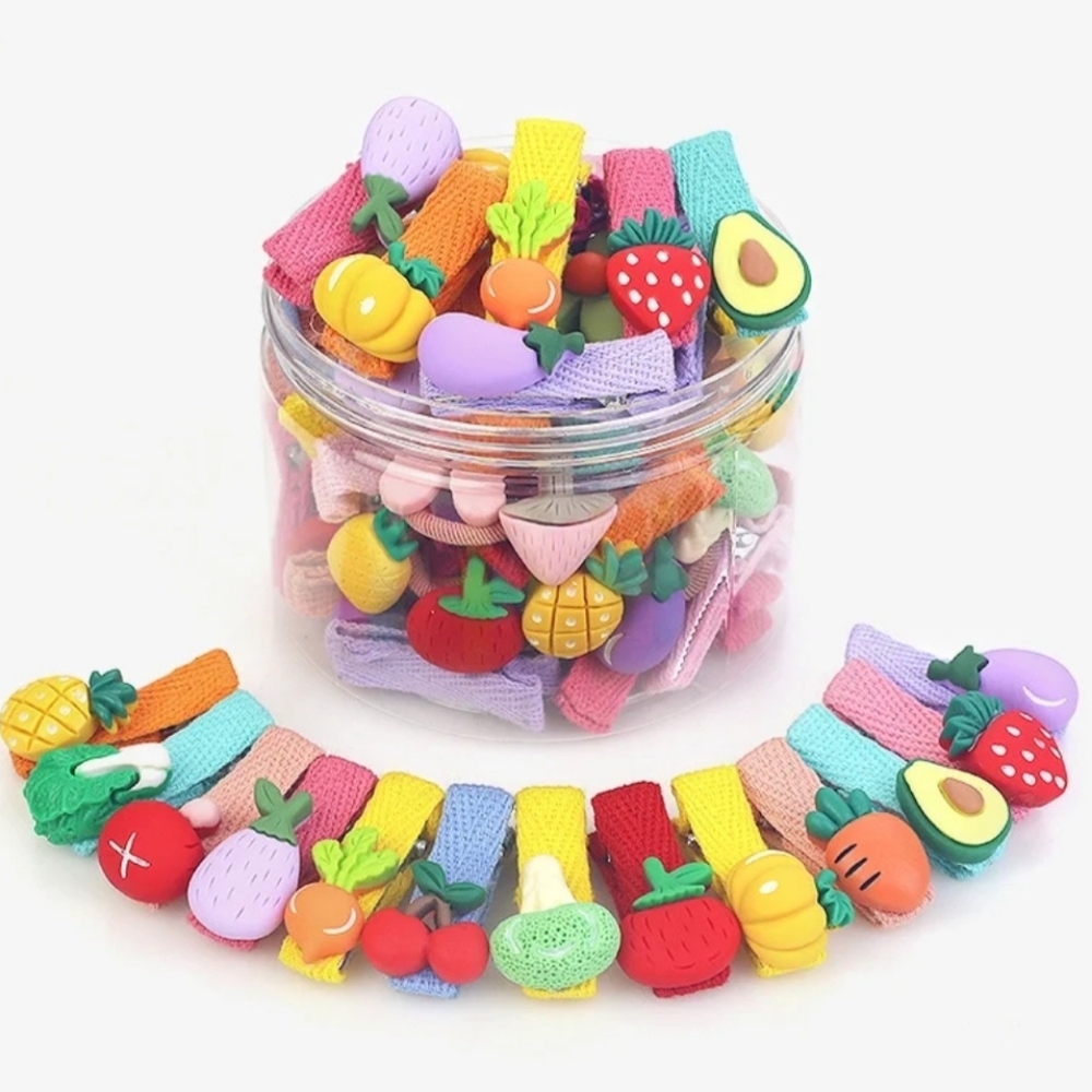 Cute‎ Girl'S Fruit Flower Hair Clips-Fruit and Vegetable Boxes(26)-NEW